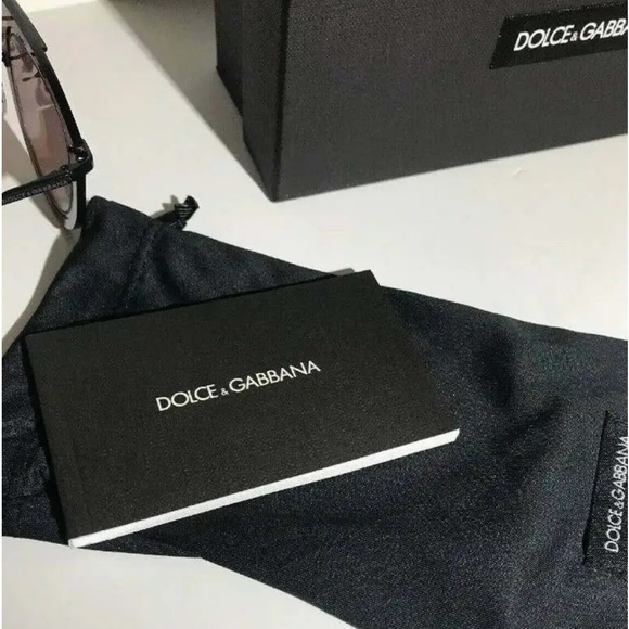 $350 Dolce&Gabbana Round Sunglasses Bordeaux Frame Smoke Lens Made in Italy NWT - Picture 10 of 14